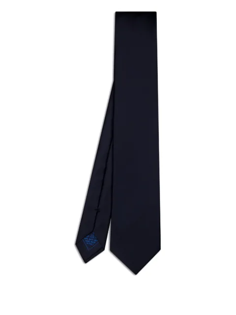 Brioni plain silk tie Blue O61D00PZ4084000