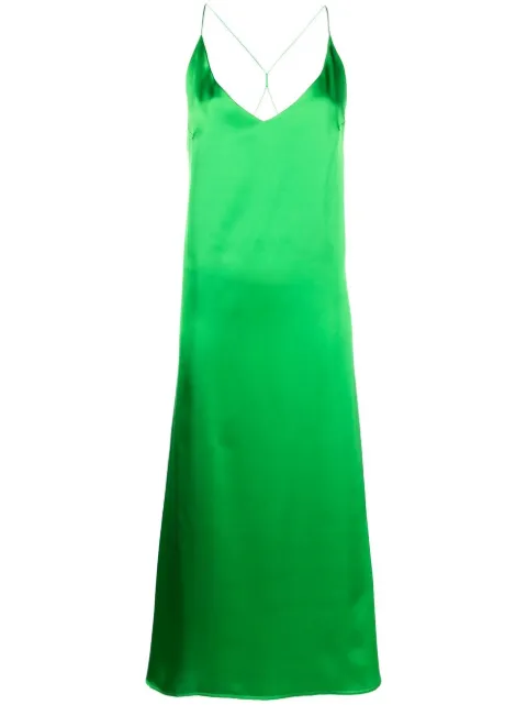 Blanca Vita Arise Maraso cowl-neck gown Green ARISEMARASO