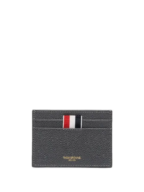Thom Browne pebble-grain single card holder Grey MAW020L00198