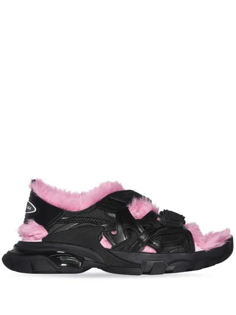 Balenciaga contrast-strap sandals Black 668560W3CQ4
