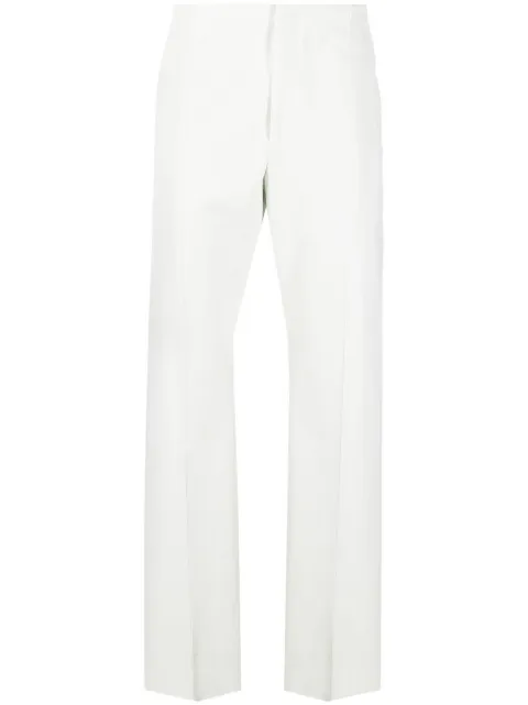 Ferragamo high-waisted straight-leg trousers White 753572