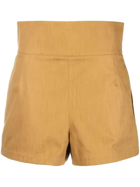 Ferragamo high-waisted tailored shorts Yellow 752216