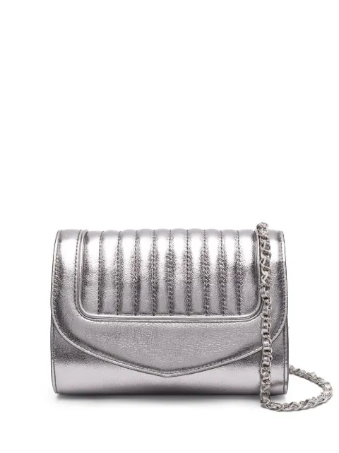 DELAGE Jeanne metallic cross-body bag Grey ADLGWJNPM07409