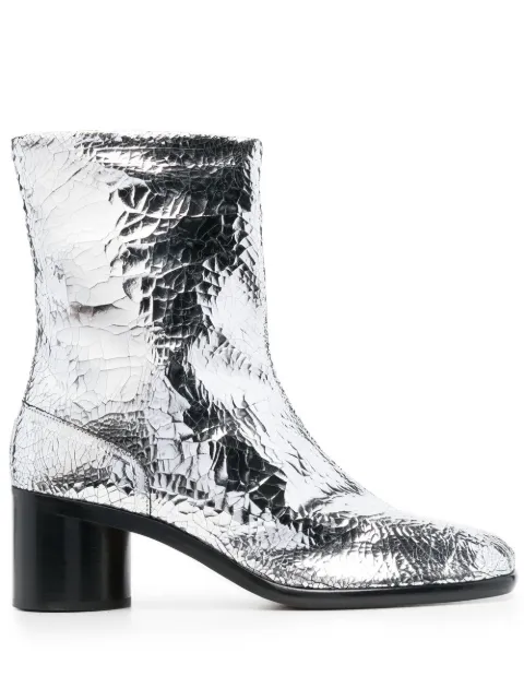 Maison Margiela Tabi broken mirror boots Silver S37WU0431P5016