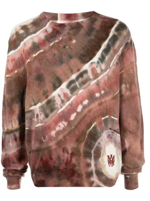 AMIRI M.A Tie-Dye cashmere sweater Red SS22MKL007