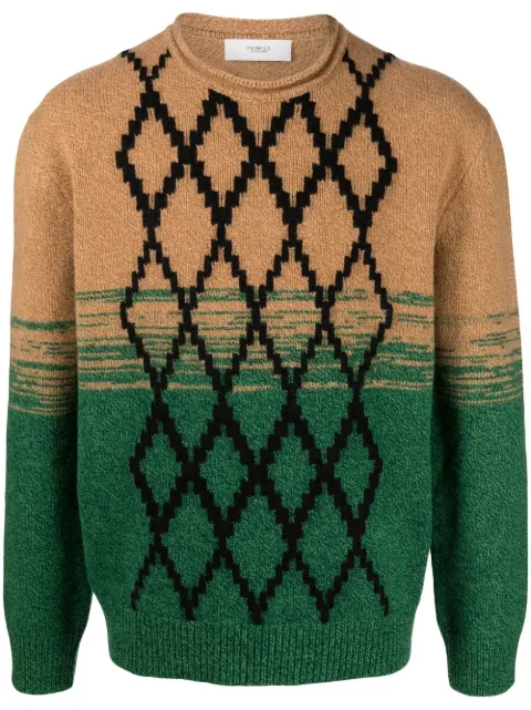 Pringle of Scotland argle-knit crew-neck jumper Brown PMM665
