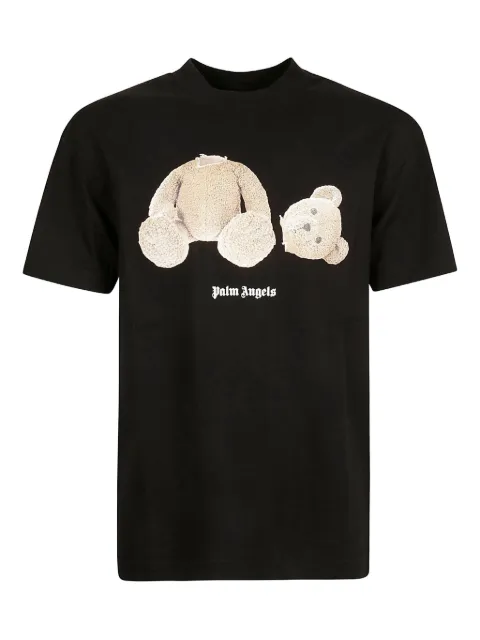 Palm Angels bear-print T-shirt Black PMAA001C99JER001