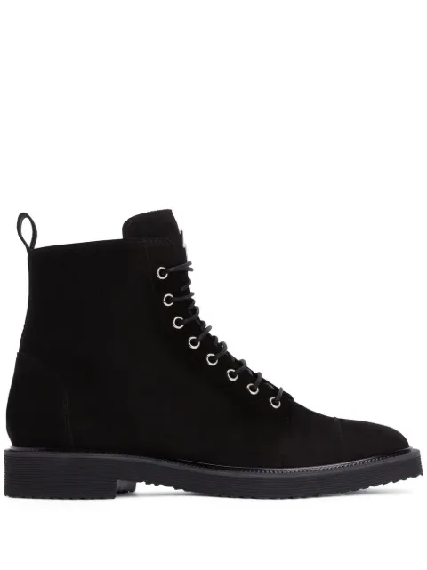 Giuseppe Zanotti Chris Low lace-up suede ankle boots Black IU00079H02