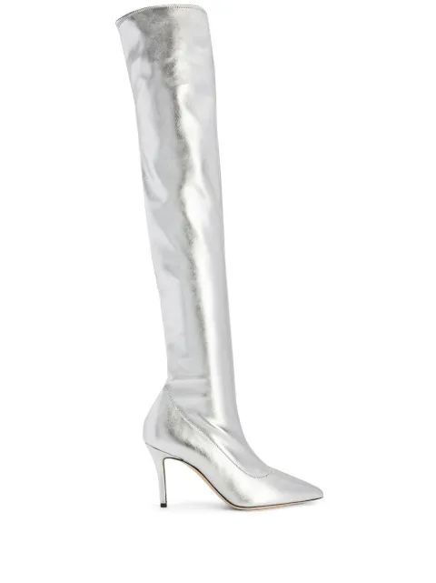 Giuseppe Zanotti 90mm Felicity thigh-high boots Silver I080031H01
