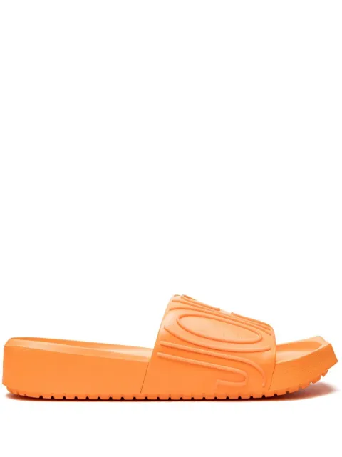 Jordan Nola logo-embossed slides Orange CZ8027