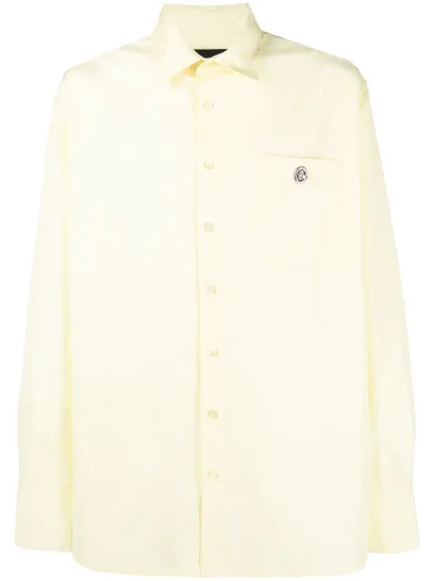 Botter plain long-sleeve shirt Yellow 4026PW03