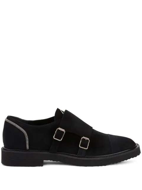 Giuseppe Zanotti Johnny zip-trimmed Monkey shoes Black IU00085H02