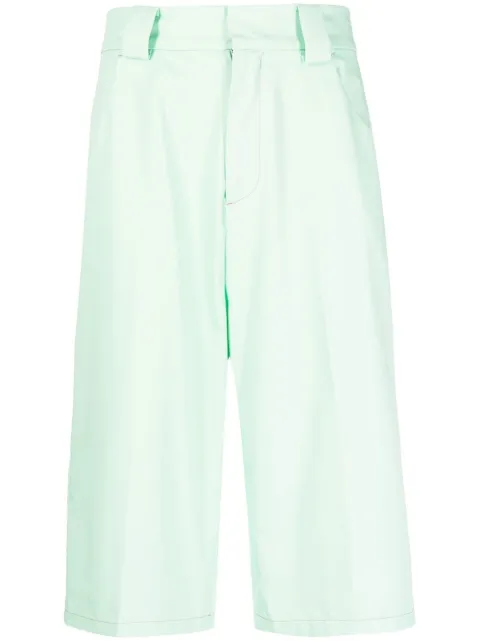 RASSVET pressed-crease four-pocket bermuda shorts Green PACC10P006