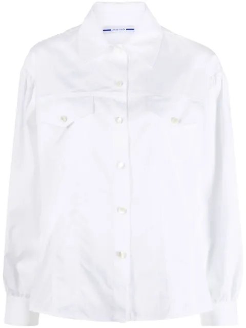 Jacob Cohën plain long-sleeve shirt White VC01300T191A