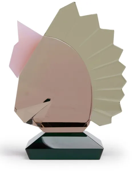 Reflections Copenhagen Horse crystal bookend Pink 363