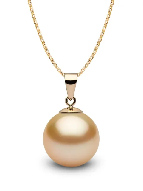 Yoko London 18kt yellow gold Classic 11mm South Sea Pearl pendant necklace Gold PYY116