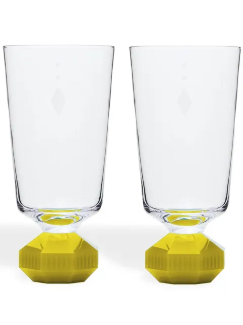 Reflections Copenhagen Chelsea tall glasses (set of 2) Yellow 359