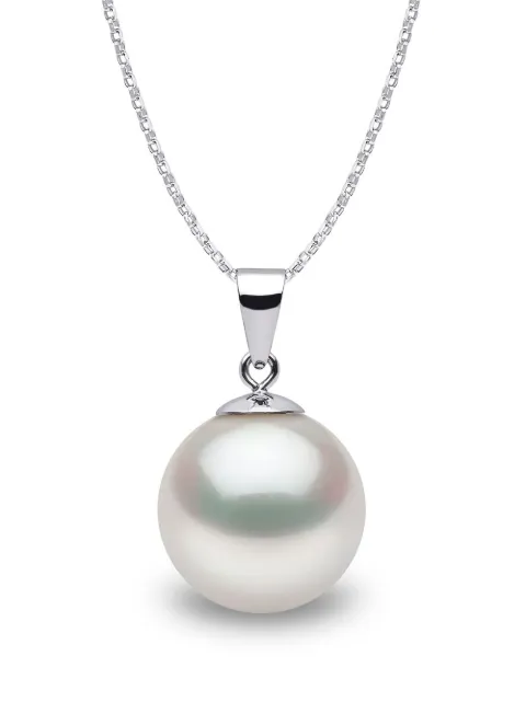 Yoko London 18kt white gold Classic 11mm South Sea pearl pendant necklace Silver PYW117