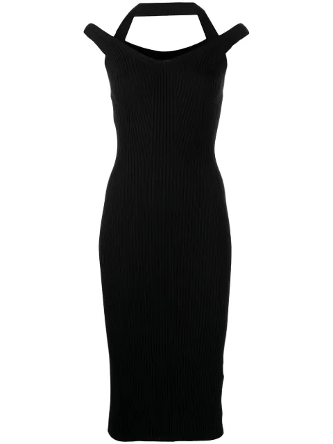 SIMKHAI halterneck midi dress Black 4221047KBLACK