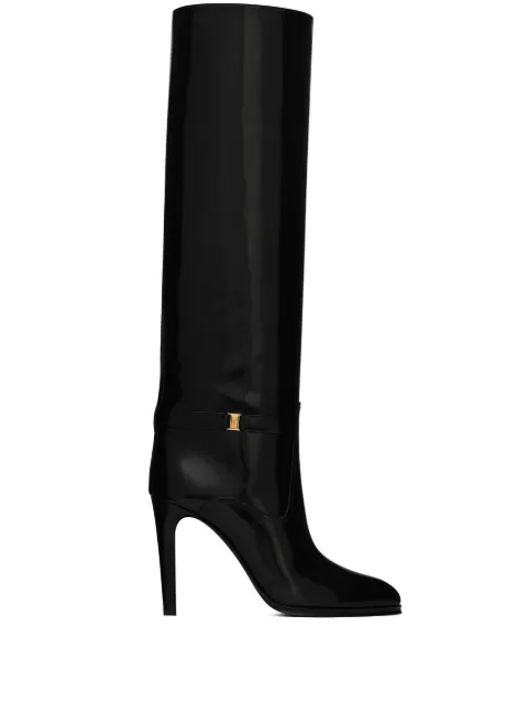 Saint Laurent Linda leather boots Black 711188AAAPI
