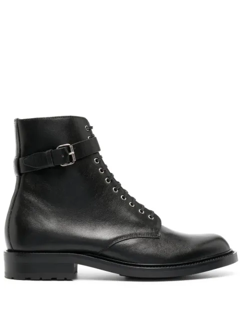 Saint Laurent 20mm Army buckle boots Black 71123400E00
