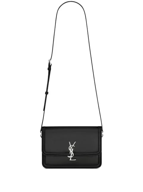 Saint Laurent medium Solferino leather messenger bag Black 7110390SX0E