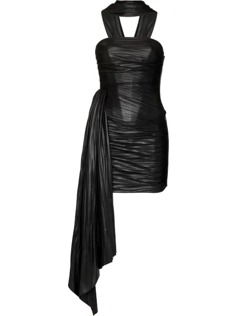 Maria Lucia Hohan Delfina ruched minidress Black DELFINAFL