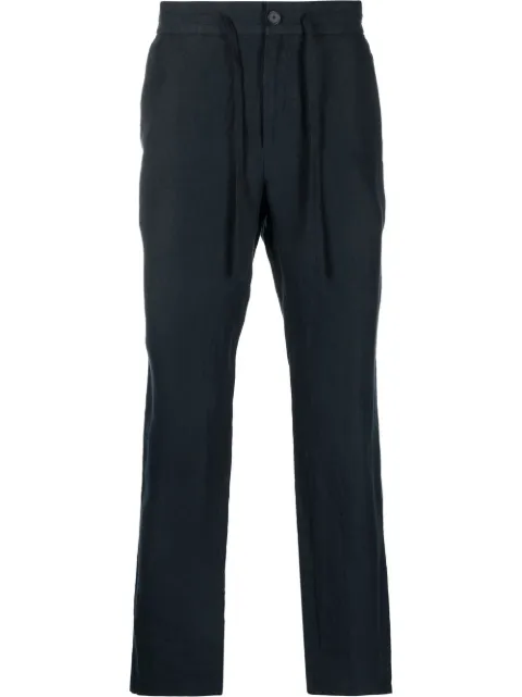 Vince drawstring-waist four-pocket straight-leg trousers Blue MS1562630