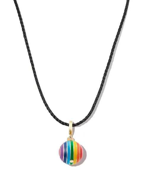 Lauren Rubinski 14kt yellow gold rainbow-charm necklace Gold LRCH001
