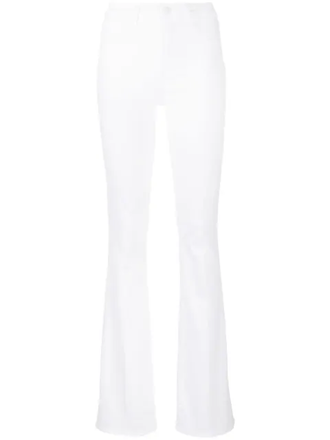 L'Agence high-waisted flared jeans White 2700PDD