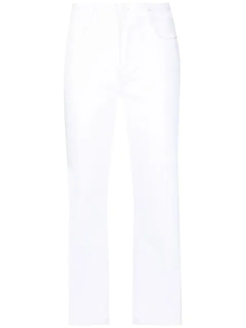 L'Agence cropped straight-leg jeans White 2721KBOR