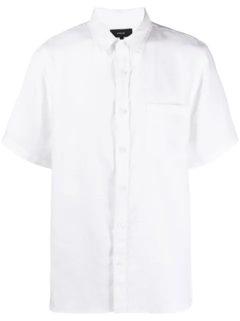 Vince short-sleeve linen shirt White MS1581391