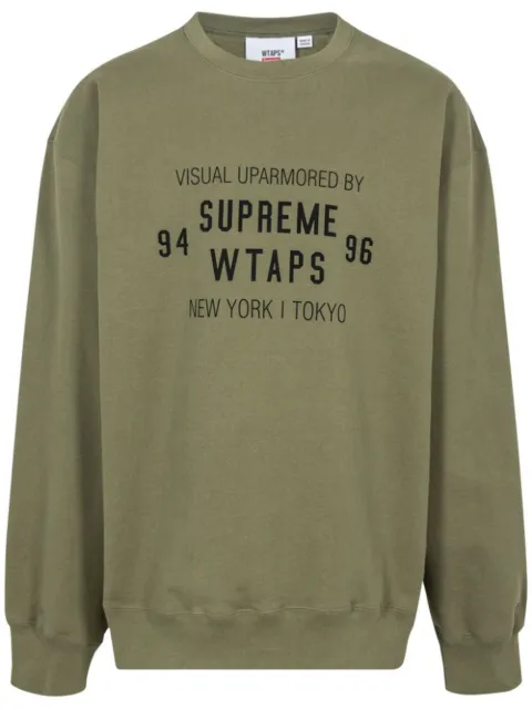 Supreme x WTAPS crew-neck sweatshirt Green SU11185