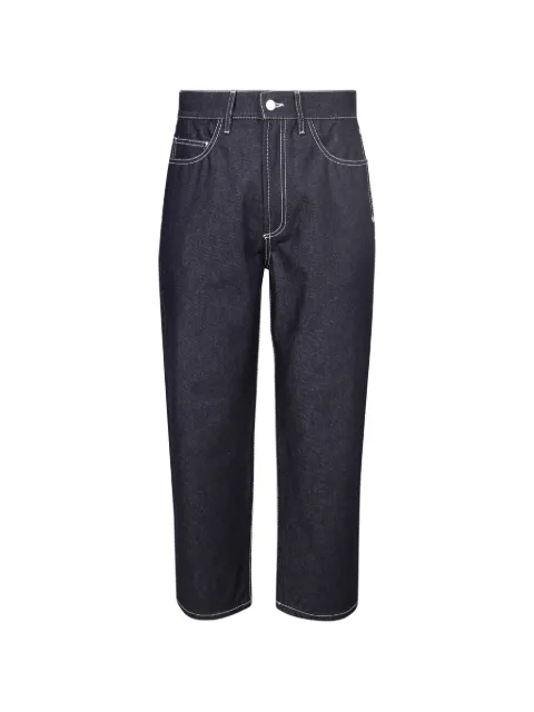 Sunnei contrast-stitch jeans Blue SN2PMT01APTF057