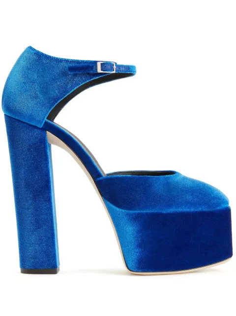 Giuseppe Zanotti 150mm Bebe platform pumps Blue I160008006