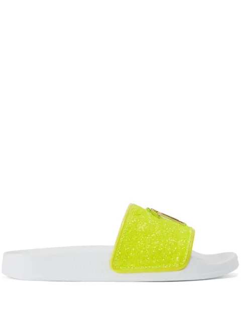 Giuseppe Zanotti Brett glitter slides Yellow RS00054018