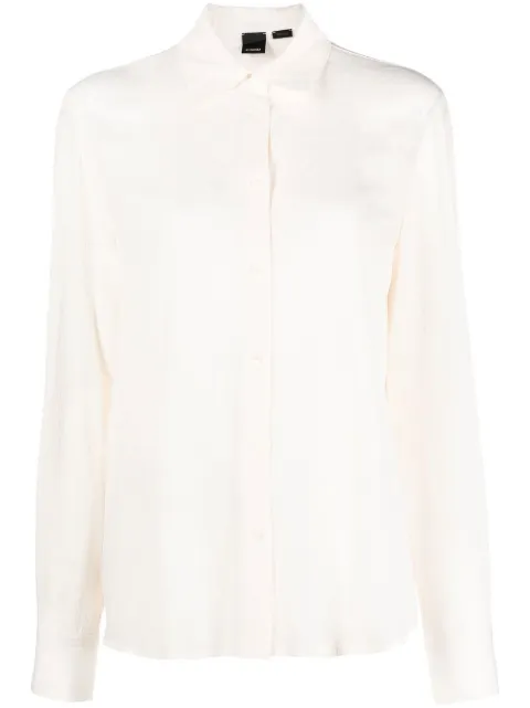 PINKO button-up long-sleeve shirt Pink 1G185YA01PO62