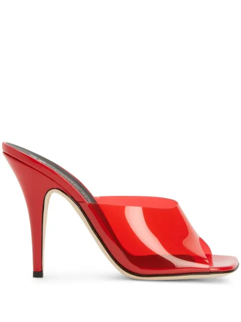 Giuseppe Zanotti Earthshine Plexy sandals Red E200086007