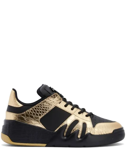 Giuseppe Zanotti panelled metallic sneakers Black RM20028003