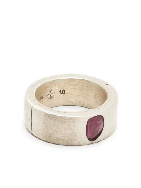 Parts of Four Sistema Single Ruby Slice ring Silver 110113MARUB