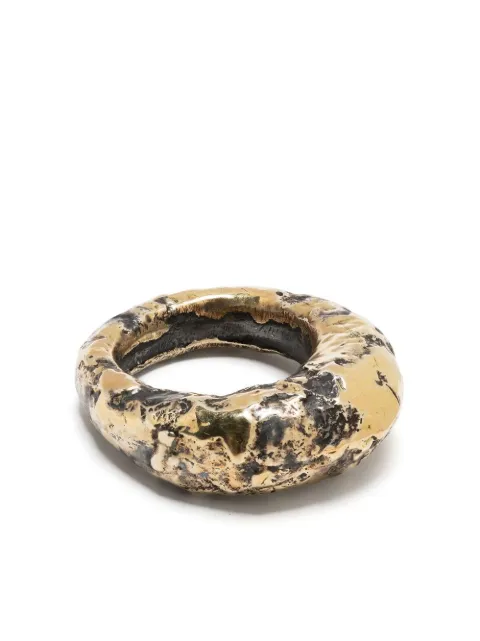 Parts of Four 18K yellow gold and sterling silver Mountain gold-plated ring Gold E160122KA18K