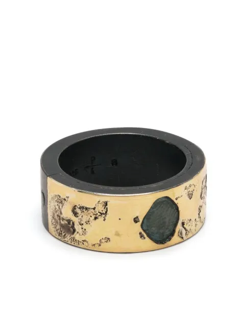 Parts of Four Sistema gold-plated diamond ring Black 180112KA18KBDIA