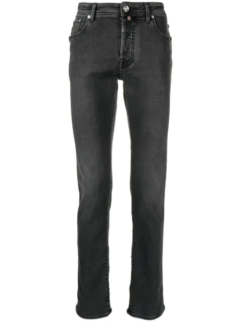 Jacob Cohën mid-rise slim-fit jeans Black UQL0432S3620