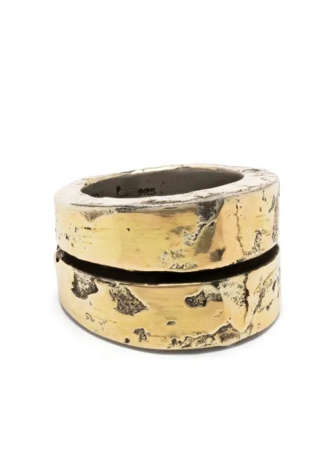 Parts of Four Crevice gold-plated ring Yellow 80215DA18K