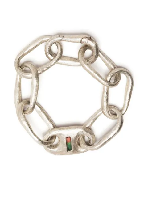 Parts of Four Roman Small Link bracelet Silver E170234MATOU