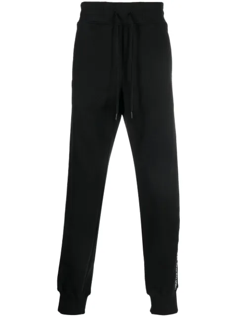 Versace Jeans Couture logo-tape cotton track-pants Black 73GAA3B4F0002899
