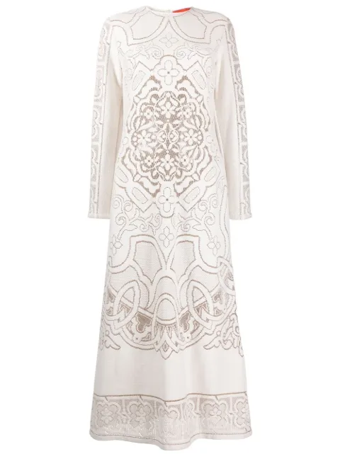 La DoubleJ Lacey maxi dress White DRE0418EMB006WHI0006