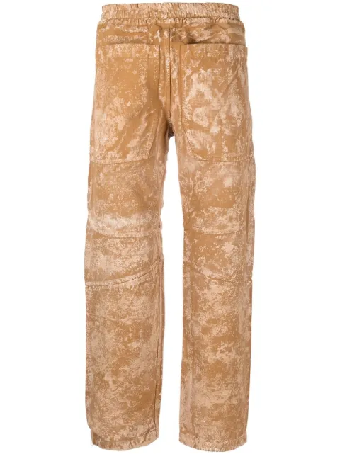 RANRA Oss bleached-effect ripstop trousers Neutrals AMFW22PA06552951