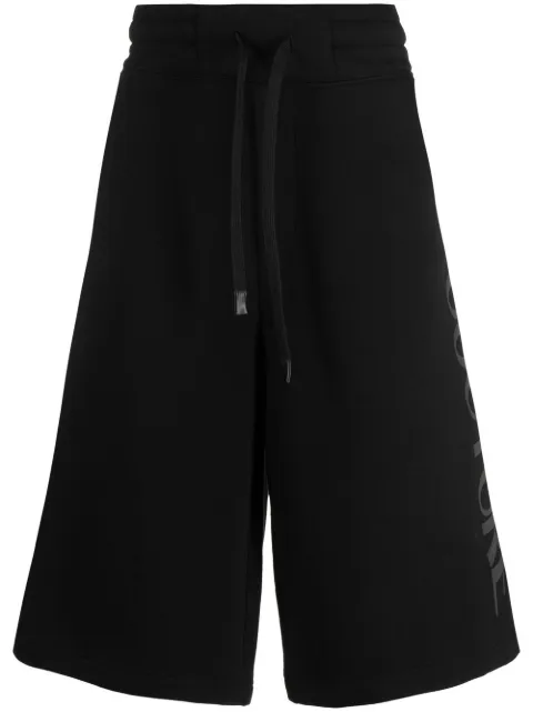 Versace Jeans Couture logo-print shorts Black 73GADT24CF00T899