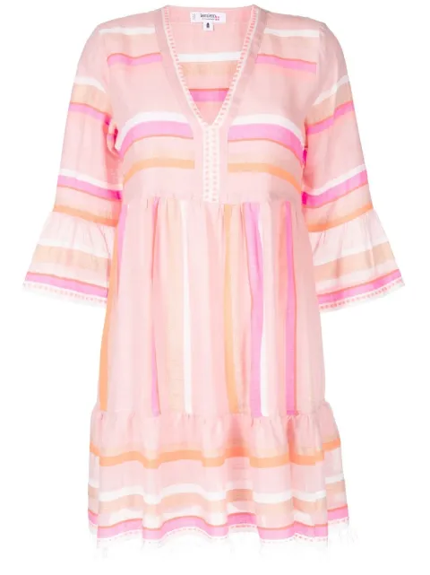 lemlem Jikirti stripe-print dress Pink RW2202C1